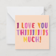 Je T'Aime Tant ! Carte de correspondance simple