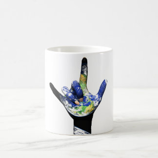 Je t'aime tasse de la terre de planète