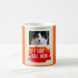 Je t'aime tasse faite sur commande de photo de
