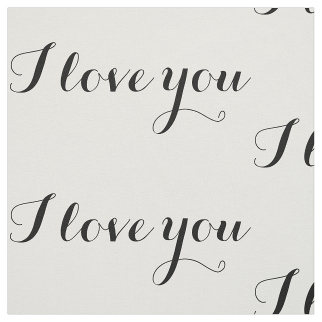 Je t'aime tissu (Échantillon)