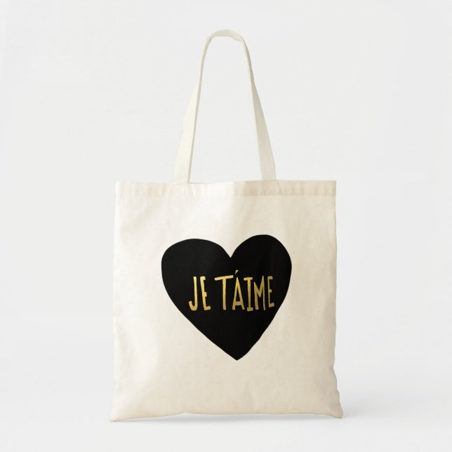 Je T'aime Tote Bag (Front)