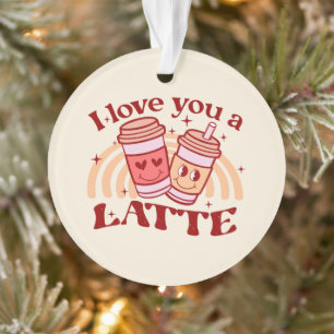 Je T'Aime Un Latte Pun Coupe De Café Cute