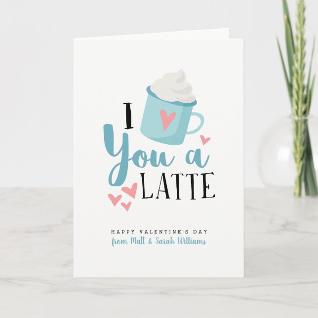 Je t'aime une carte de la Saint-Valentin (Devant)
