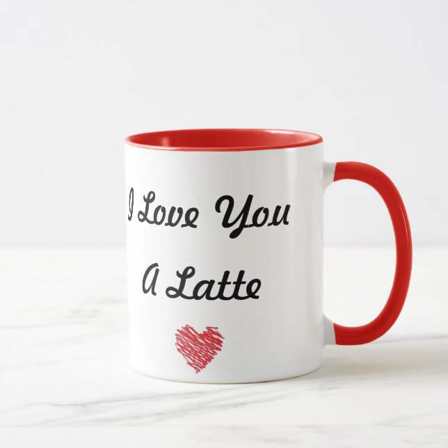 Je t'aime une tasse de Latte (Droite)