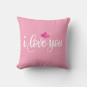 Je t'aime Valentine Calligraphie   Coussin décorat