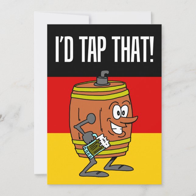 Je taperais cet Invitation de la fête de la bière (Devant)