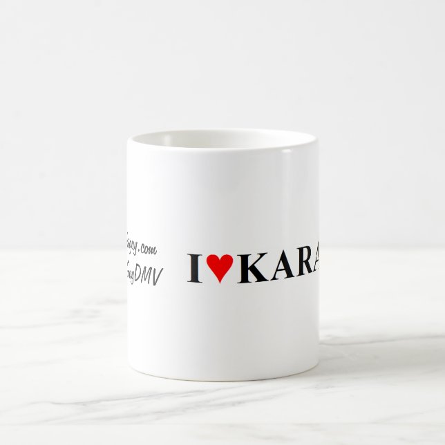 "Je tasse de café de karaoke de coeur" (Centre)