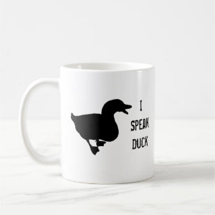 "Je tasse de café de silhouette de canard de Peki