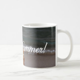 "Je tasse de scène de plage aime été"