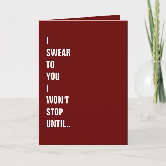 Je Te Le Prends. Naughty Funny Valentines Carte de (Devant)