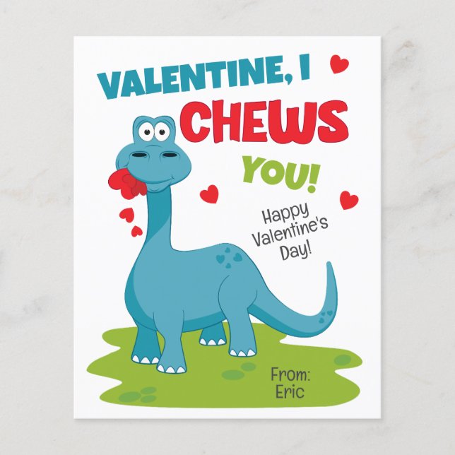 Je te mâche la carte de la Saint-Valentin (Devant)