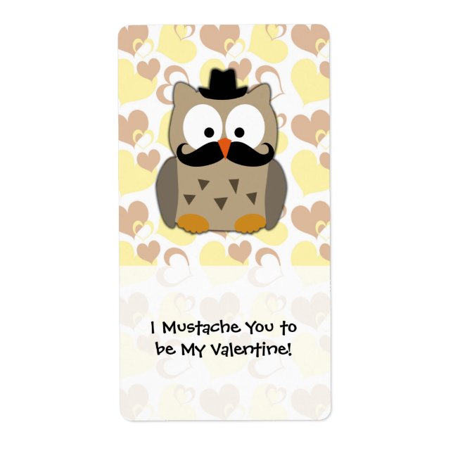 Je te moustache tu es ma Saint Valentin (Devant)