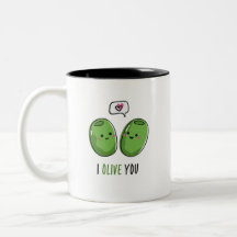 Je T'Olive Mug De Café À Deux Tons