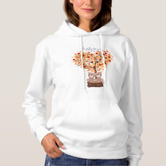 "Je tombe pour toi" sweat - shirt à capuche d'auto