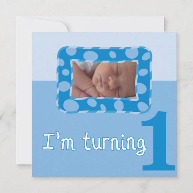Je tourne une invitation de fête d'anniversaire (Devant)
