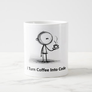 Je Transforme Le Café En Code. Drôle mug pour lui