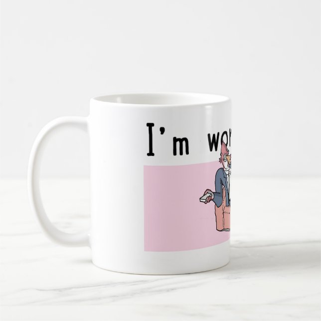 Je travaille à lui la tasse (Gauche)