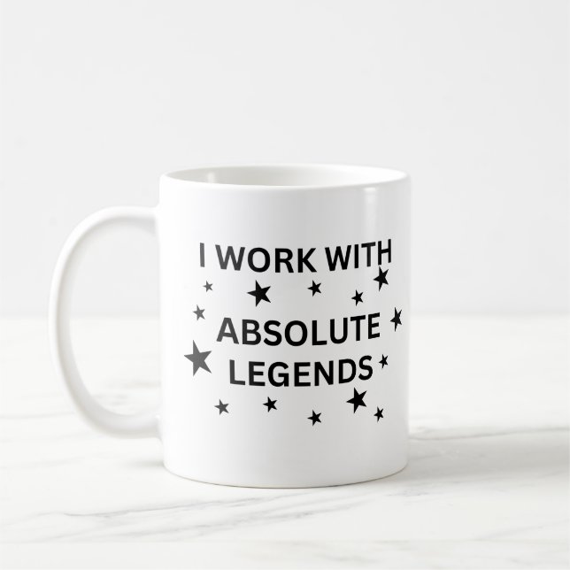 Je Travaille Avec La Mug Des Légendes Absolues (Gauche)