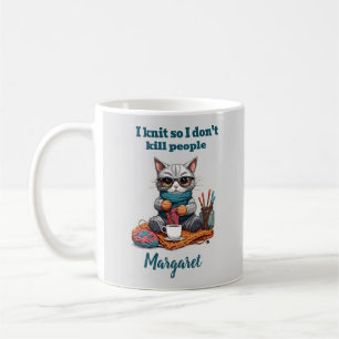 Je tricote pour ne pas tuer des gens drôle Mug
