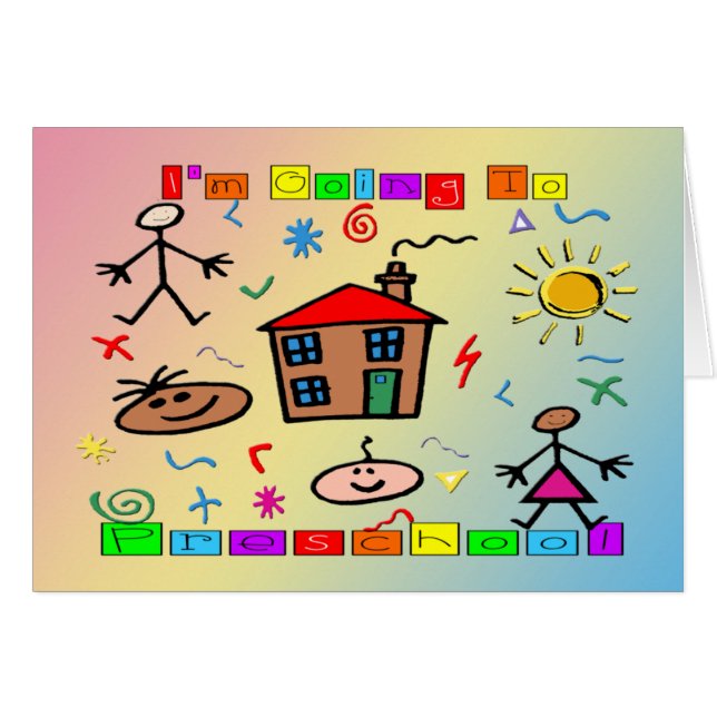 Je vais à l'école maternelle (Devant horizontal)
