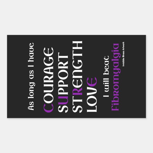 Je Vais Battre...Fibro Sticker Rectangulaire (Devant)