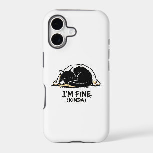 JE VAIS BIEN (QUAND MÊME)” Chat Noir Graffiti Cozy