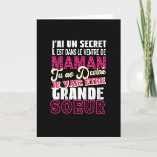 Je Vais Être Grande Soeur Card