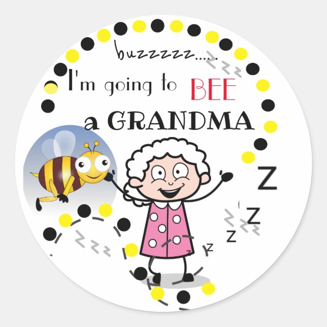 Je vais être un Sticker de grand-mère (Devant)