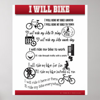 Je Vais Faire Un Tour De Mon Affiche De Vélo