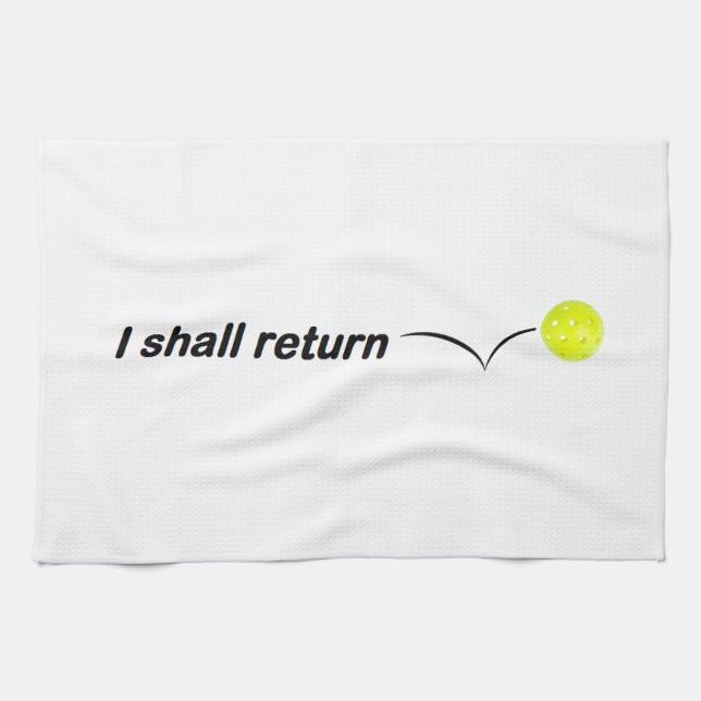 Je Vais Rendre La Serviette De Pickleball Extérieu (Horizontal)