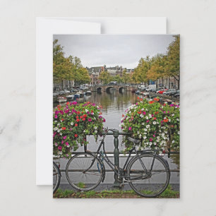 Je veux faire du vélo à Amsterdam - Carte postale