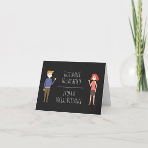 Je veux juste dire bonjour d'une carte de distance