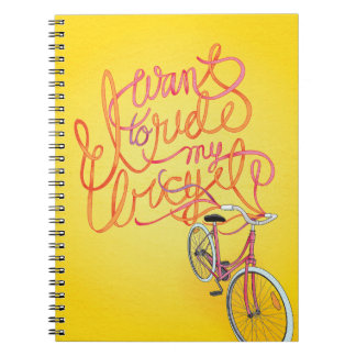 Je veux monter ma bicyclette - carnet