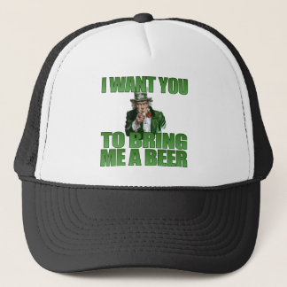 Je veux que vous m'apportiez un casquette de bière