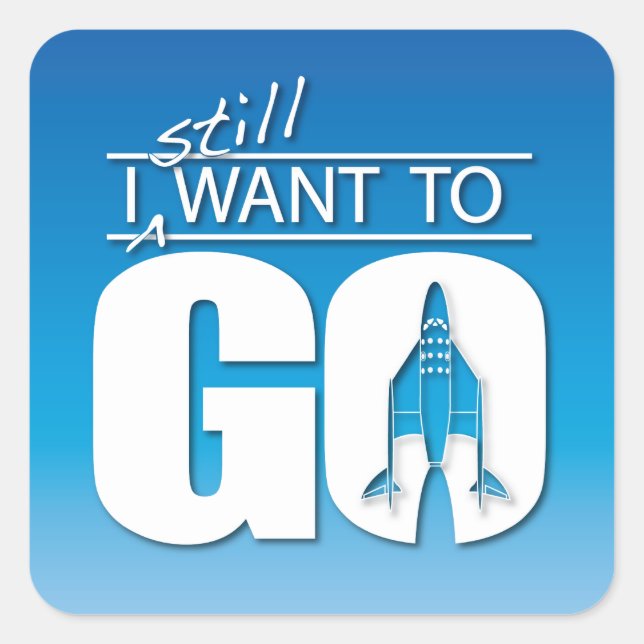 Je veux toujours aller autocollant (Devant)