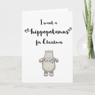 Je veux un hippopotame pour la carte de