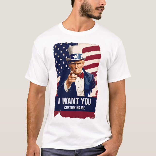 Je veux un T-shirt Trump (Devant)