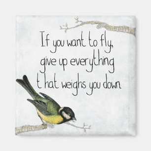 Je Veux Voler 2 Pouces Carré Magnet