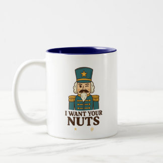 Je Veux Vos Noix - Mug Casse-Noisette Deux Tons