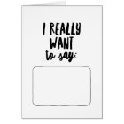 Je veux vraiment dire...