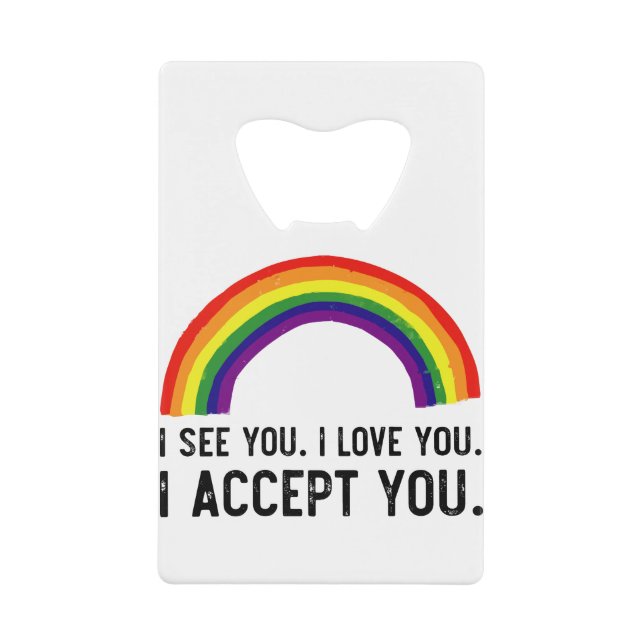 Je Vois Je T'Aime Je T'Accepte Gay pride LGBT Shir (Devant)