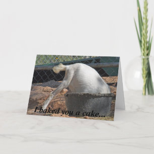 Je vous ai faits cuire au four un gâteau… Carte