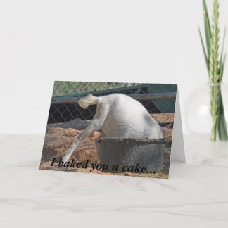 Je vous ai faits cuire au four un gâteau… Carte