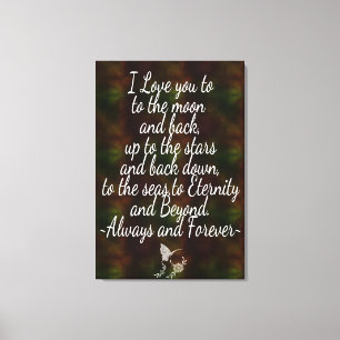 Je vous aime Toile Wrap