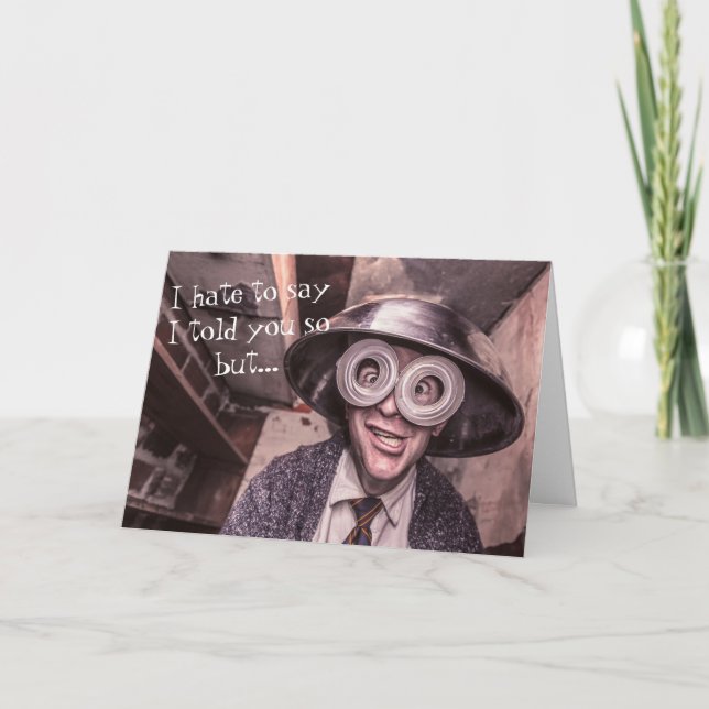 Je Vous L'Ai Dit ! Carte de vœux (Devant)