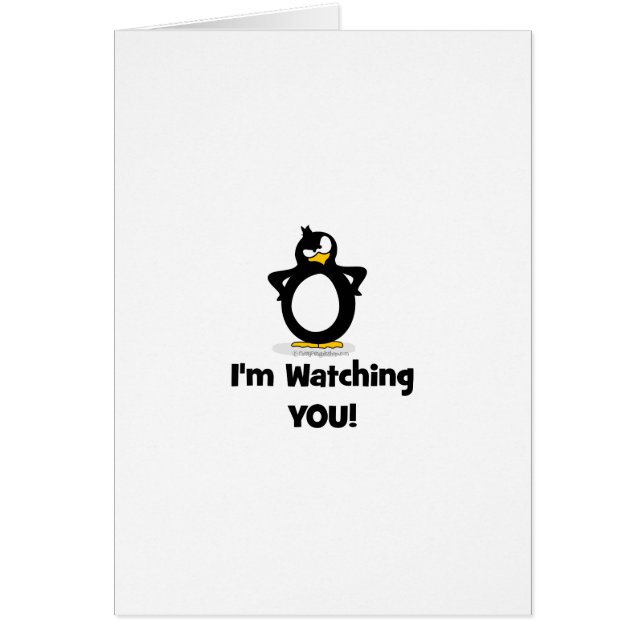 Je vous observe pingouin (Devant)
