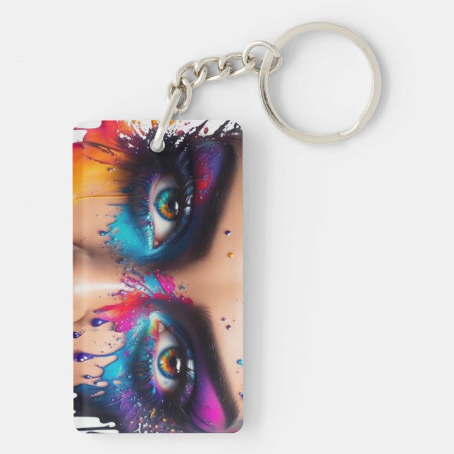 Je vous regarde ! Porte-clé an acrylique (Dos)