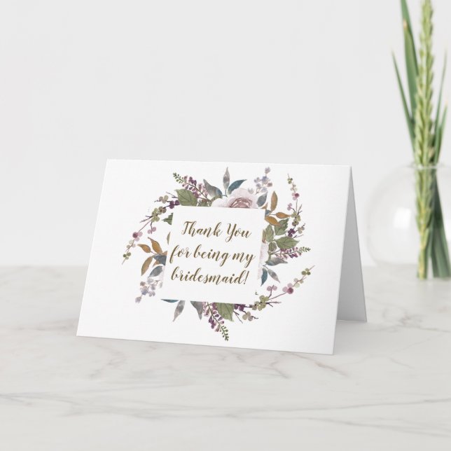 je vous remercie d'être ma carte de demoiselle d'h (Devant)