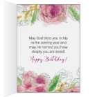 Je vous souhaite des bénédictions pour votre anniv