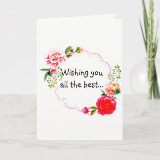 Je vous souhaite la meilleure carte de réussite